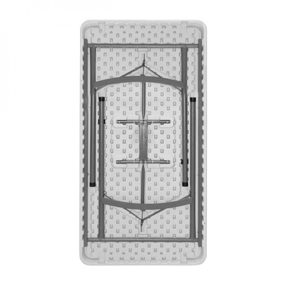 Τραπέζι "CATERING-ΣΥΝΕΔΡΙΟΥ" από PP/μέταλλο σε χρώμα λευκό 122x60x74