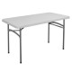 Τραπέζι "CATERING-ΣΥΝΕΔΡΙΟΥ" από PP/μέταλλο σε χρώμα λευκό 122x60x74