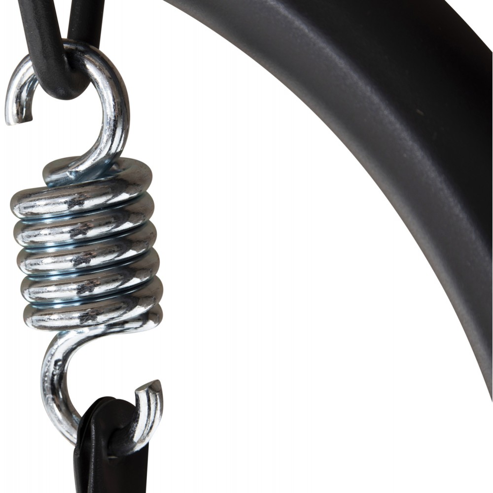 Κούνια τριών θέσεων "LIKID" από μέταλλο/ύφασμα σε χρώμα γκρι/καφέ 170x110x153