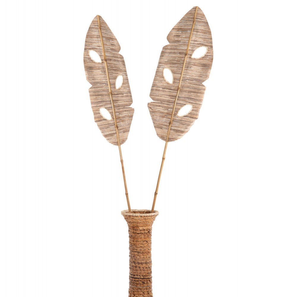 Διακοσμητικό φτερό από υδροϋάκινθο σε χρώμα φυσικό 32x3x200