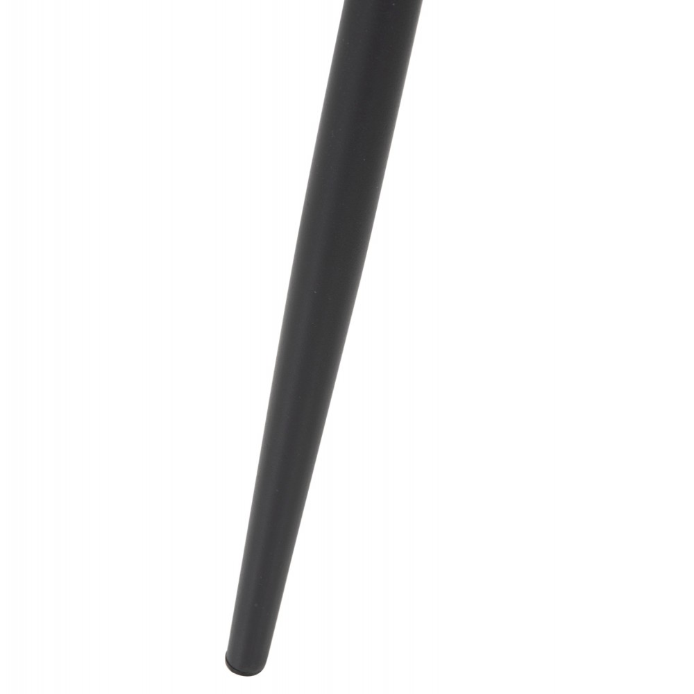 Καρέκλα "LEONARDO" από μέταλλο/ύφασμα σε χρώμα μαύρο/σκούρο μπεζ 42x49,5x89