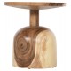 Τραπέζι βοηθητικό "PUMBE" από ξύλο σε χρώμα φυσικό Φ39,5x40