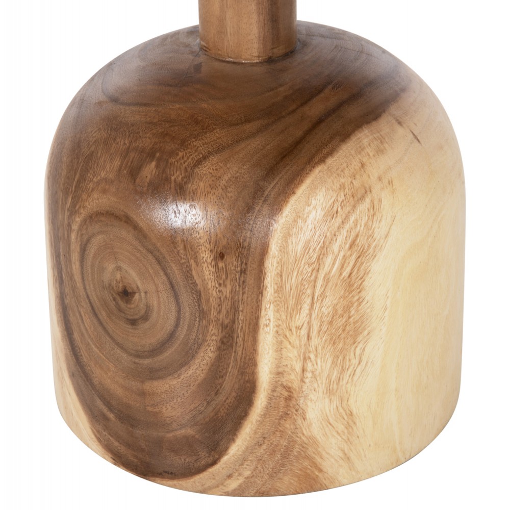 Τραπέζι βοηθητικό "PUMBE" από ξύλο σε χρώμα φυσικό Φ39,5x40