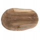 Διακοσμητικός επιτραπέζιος δίσκος από ξύλο σε χρώμα φυσικό 45x35x4