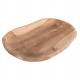 Διακοσμητικός επιτραπέζιος δίσκος από ξύλο σε χρώμα φυσικό 45x35x4