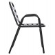 Καρέκλα εξωτερικού χώρου "PRELUDE" από μέταλλο/αλουμίνιο σε μαύρο χρώμα 54x56x79