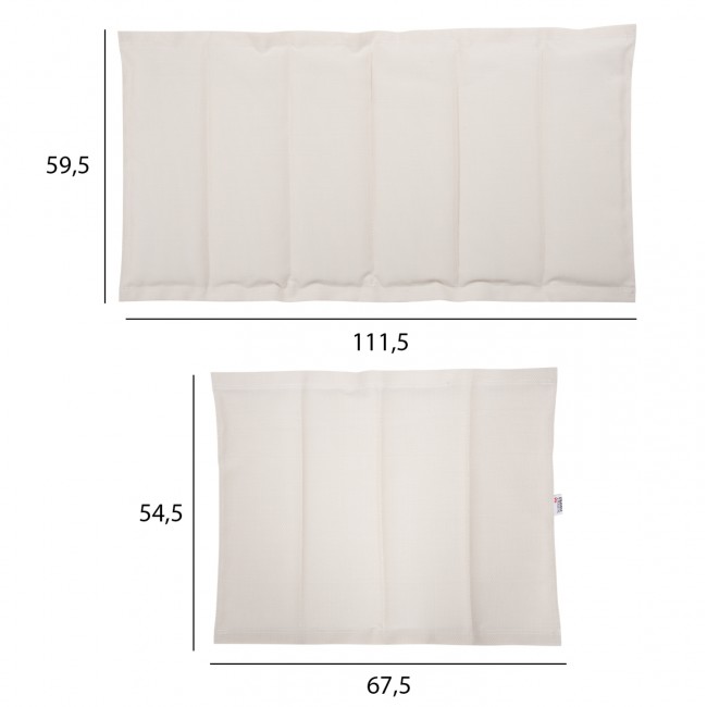 Ανταλλακτικό ξαπλώστρας "ΑΙΓΑΙΟ" από textilene σε χρώμα μπεζ 111,5x59,5