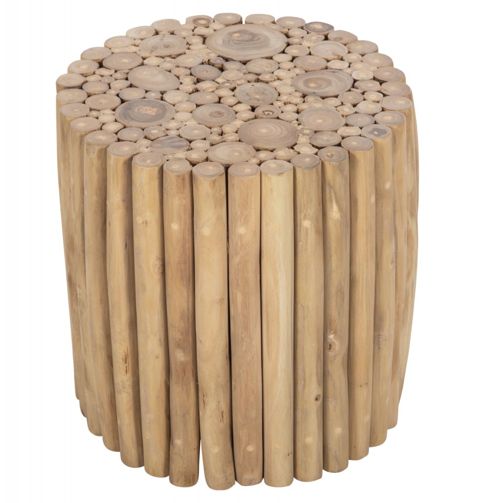 Τραπέζι σαλονιού "COOTER" από ξύλο σε χρώμα φυσικό Φ39x40,5