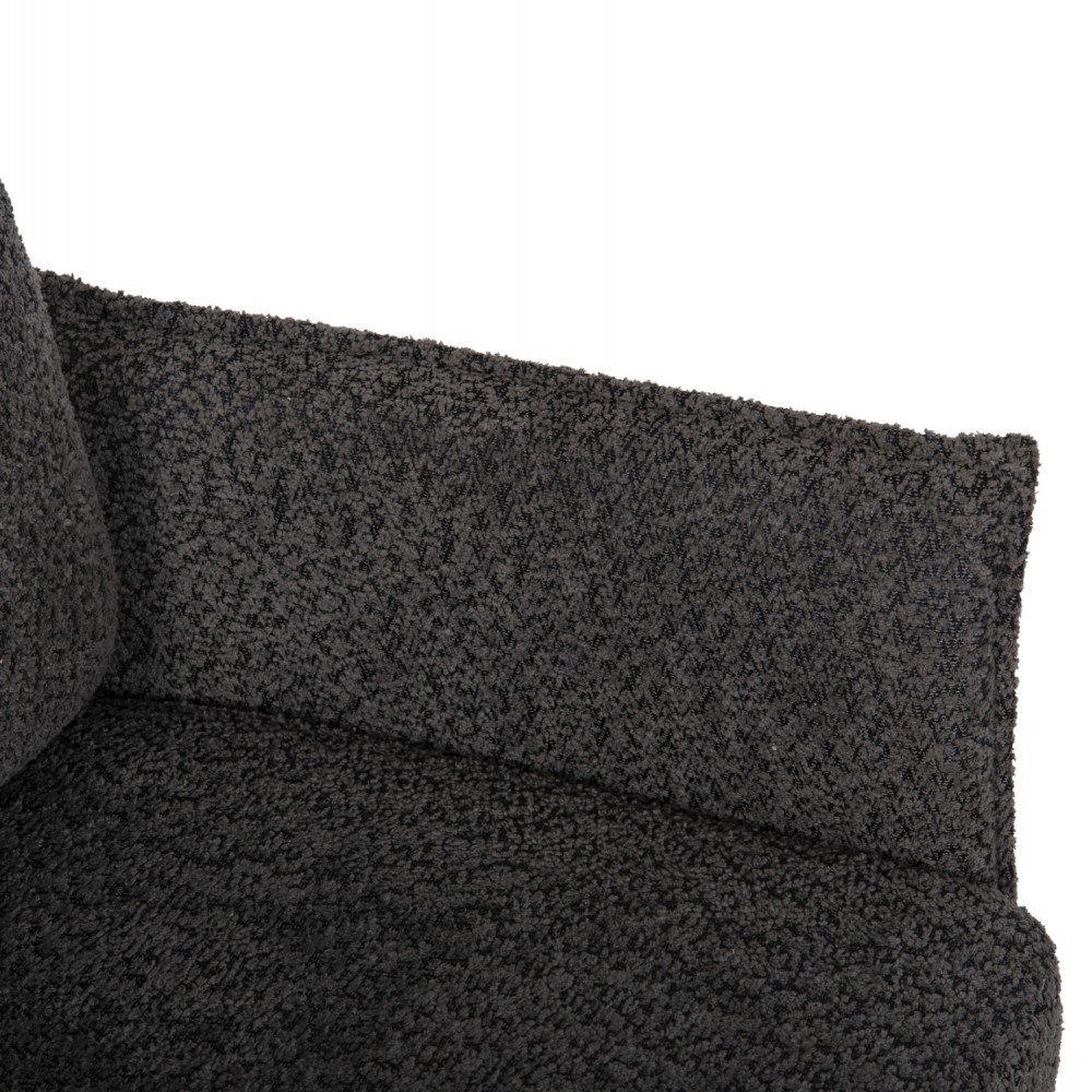 Πολυθρόνα "ZORIN" από μέταλλο/ύφασμα σε χρώμα μαύρο/γκρι 64x66x94,5