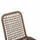 Καρέκλα "SPANO" από αλουμίνιο/rattan σε ανθρακί/μπεζ χρώμα 46x59x80