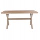 Τραπέζι ''TAWNEE'' από αλουμίνιο/ξύλο σε σαμπανί/φυσικό χρώμα 150x89,5x73
