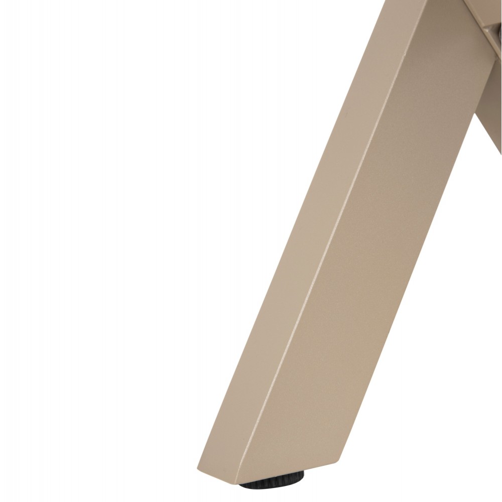 Παγκάκι "TAWNEE" από αλουμίνιο/polywood σε σαμπανί/φυσικό χρώμα 150x36x45