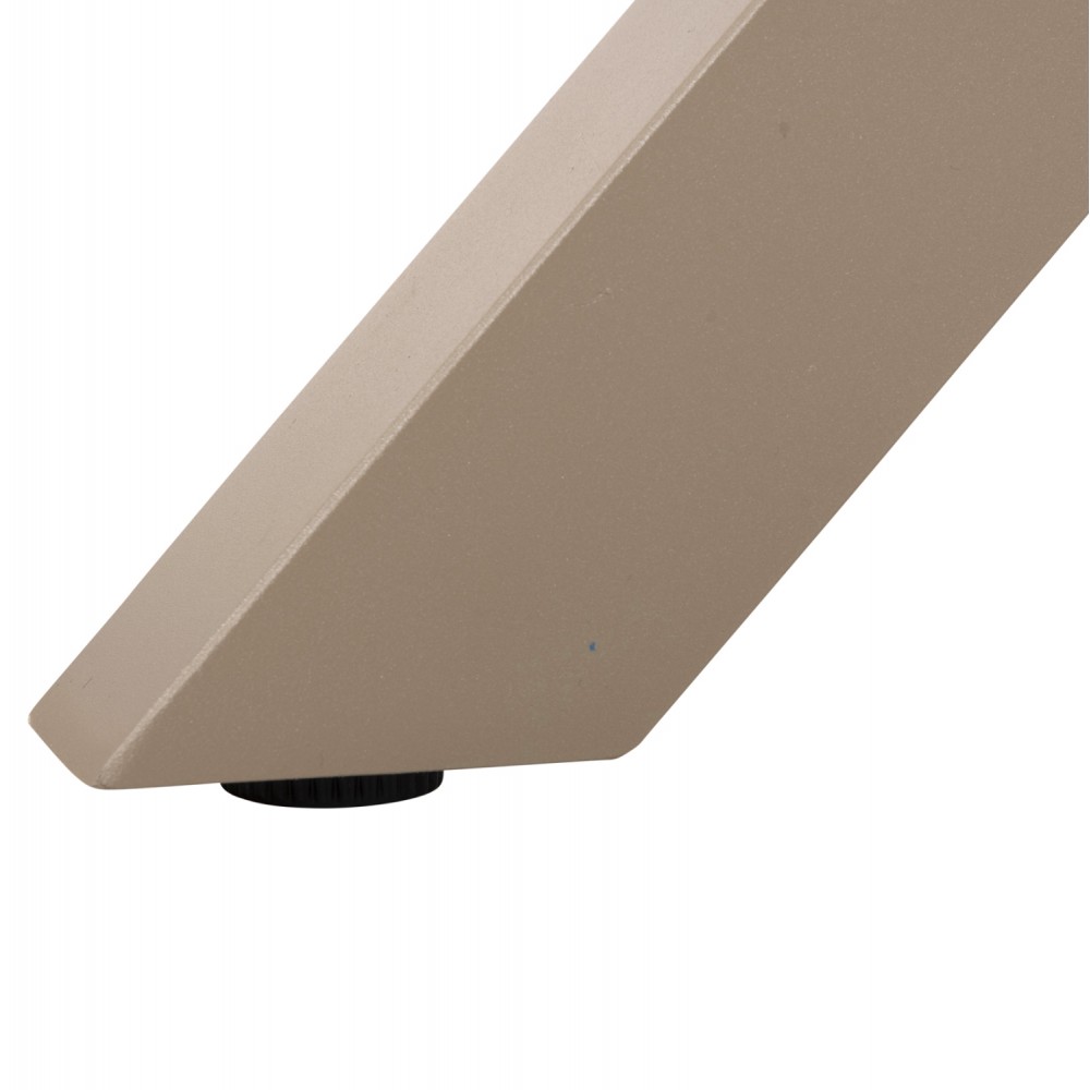 Τραπέζι ''TAWNEE'' από αλουμίνιο/ξύλο σε σαμπανί/φυσικό χρώμα 219,5x89,5x73