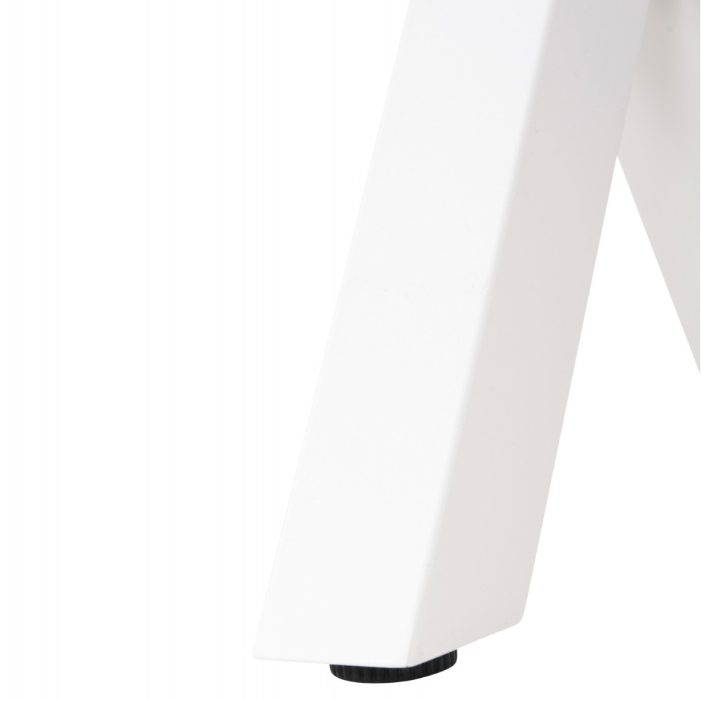 Παγκάκι "TAWNEE" από αλουμίνιο/polywood σε λευκό/φυσικό χρώμα 150x36x45