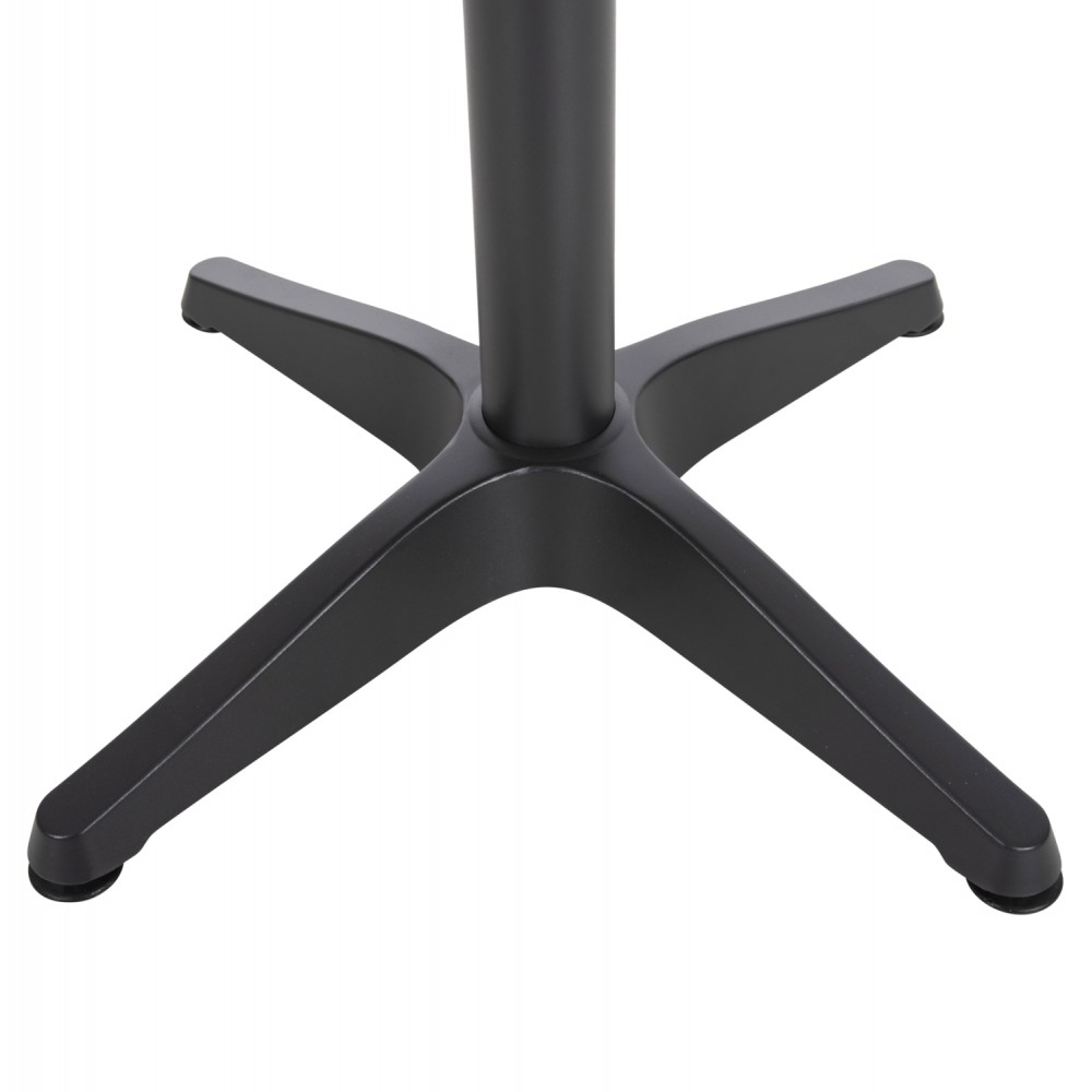 Τραπέζι στρόγγυλο ''ALEXA'' από αλουμίνιο/polywood σε ανθρακί/φυσικό χρώμα Φ60x73