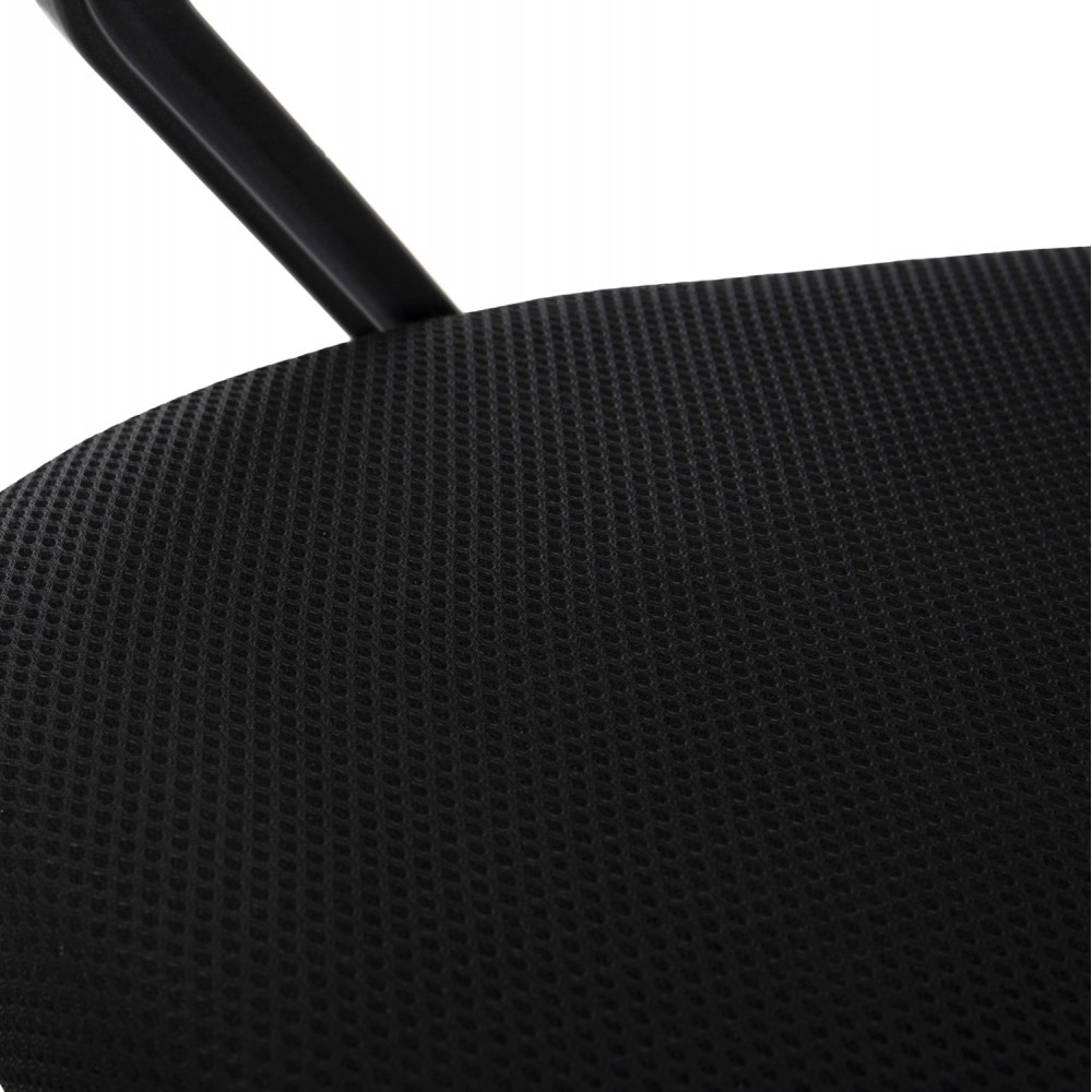 Πολυθρόνα εργασίας "BRISTONE" από ύφασμα σε χρώμα μαύρο 56x53x93