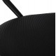 Πολυθρόνα εργασίας "BRISTONE" από ύφασμα σε χρώμα μαύρο 56x53x93