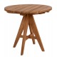 Τραπέζι στρόγγυλο ''LEO'' από ξύλο σε φυσικό χρώμα Φ80x75