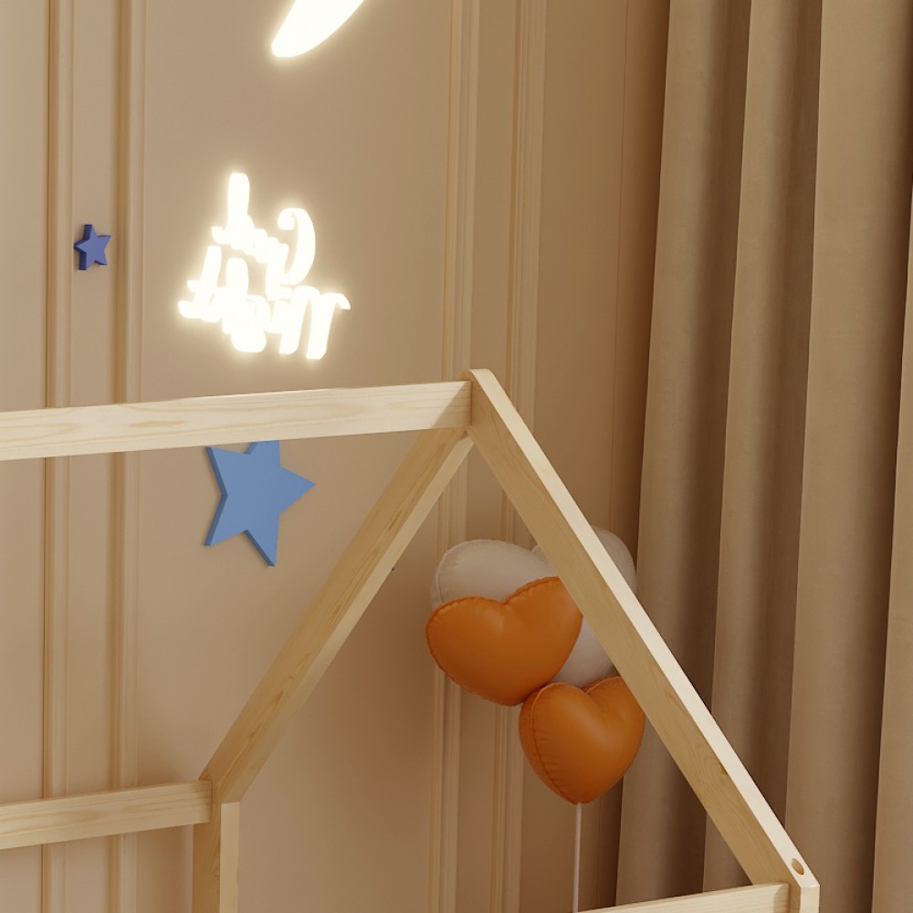 Κρεβάτι ''PEPE'' μονό από ξύλο σε χρώμα φυσικό για στρώμα 140x70