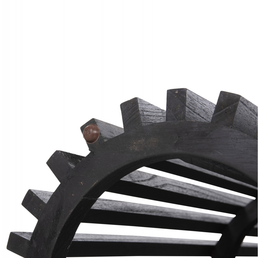 Βάση μπαρ "FRANTZ" από ξύλο σε χρώμα μαύρο Φ40x90