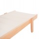 Ξαπλώστρα επαγγελματική "MILOS" από ξύλο/textilene σε χρώμα φυσικό/εκρού 204x65x31,5-92,5