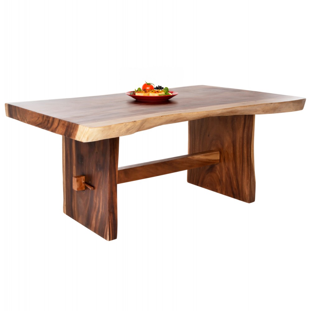 Τραπέζι τραπεζαρίας "ULYSES" από  ξύλο σε χρώμα φυσικό 160x90x78