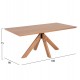 Τραπέζι τραπεζαρίας "PAOLO" σε χρώμα φυσικό 180x90x75