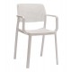 Πολυθρόνα "COMFEE" από πολυπροπυλένιο σε χρώμα λευκό 54x57x83