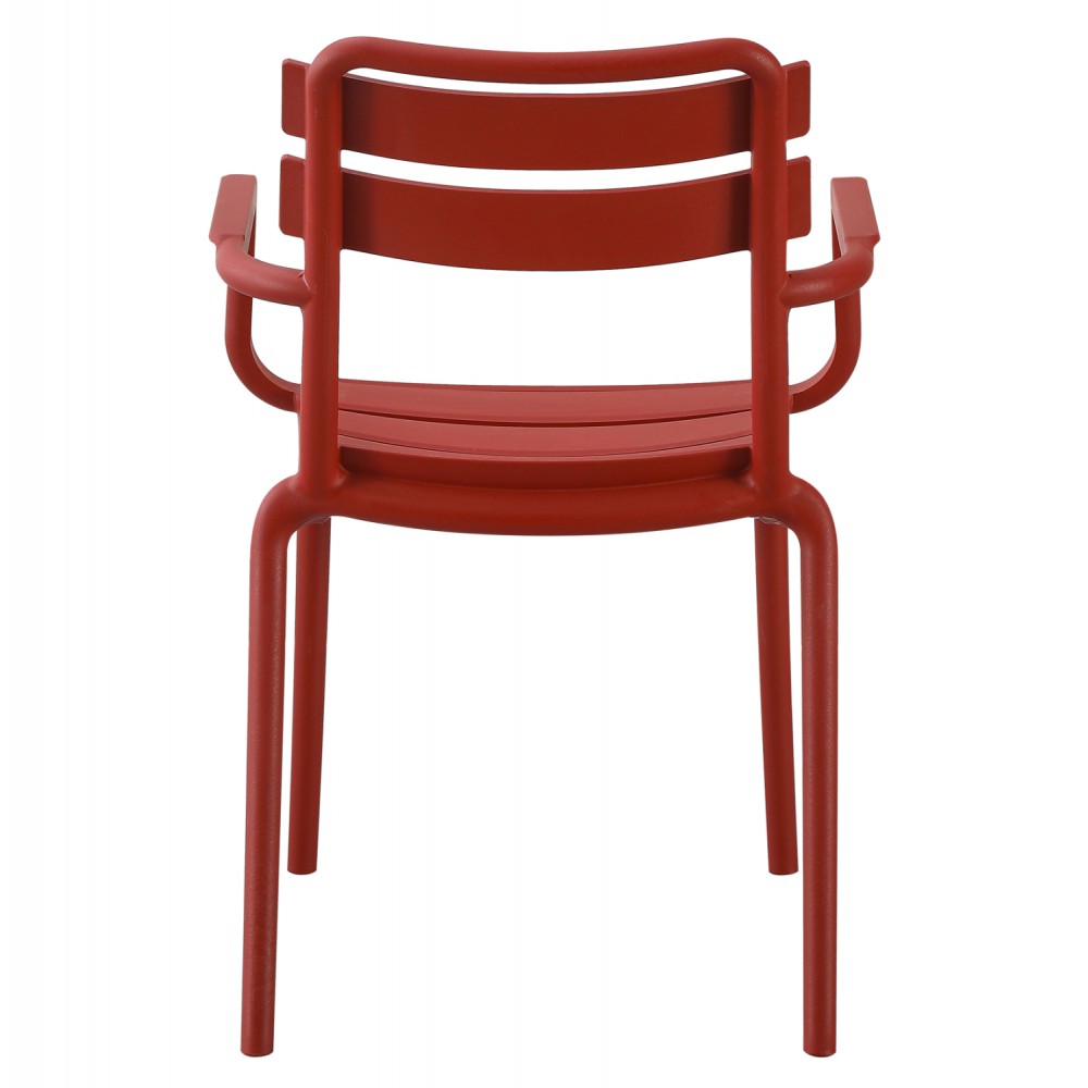 Πολυθρόνα "PHILLY" από πολυπροπυλένιο σε χρώμα κόκκινο