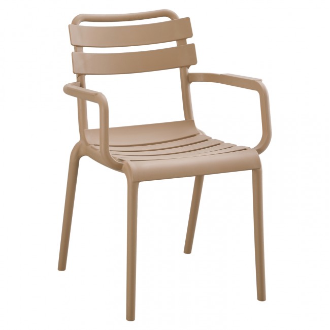 Πολυθρόνα "PHILLY" από πολυπροπυλένιο σε χρώμα μπεζ