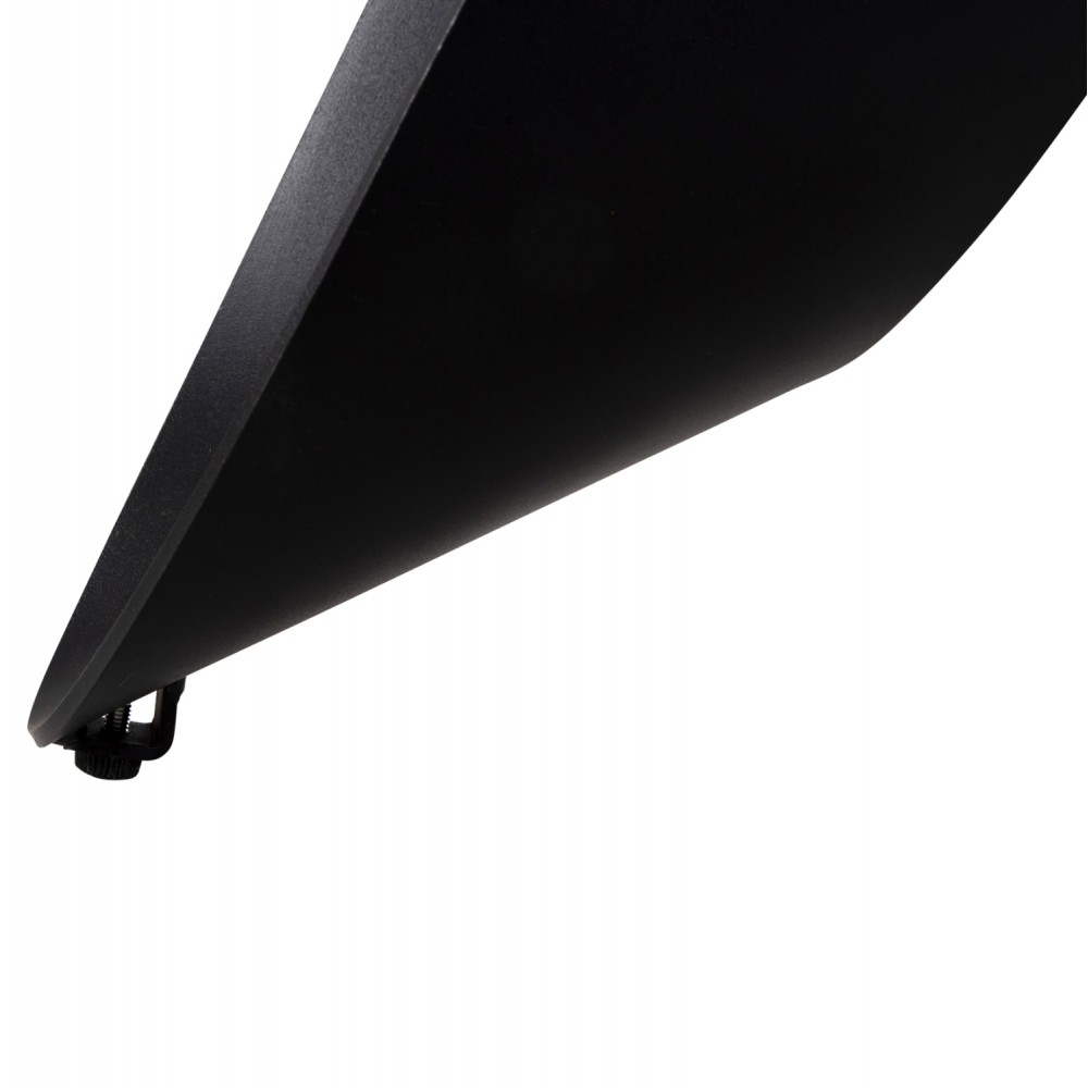 Τραπέζι "ZOD" από μέταλλο/κεραμικό σε χρώμα μαύρο/γκρι μαρμάρου Φ135x74