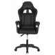 Πολυθρόνα ''GAMING-MANCER'' από πολυπροπυλένιο σε χρώμα μαύρο 59x69x125