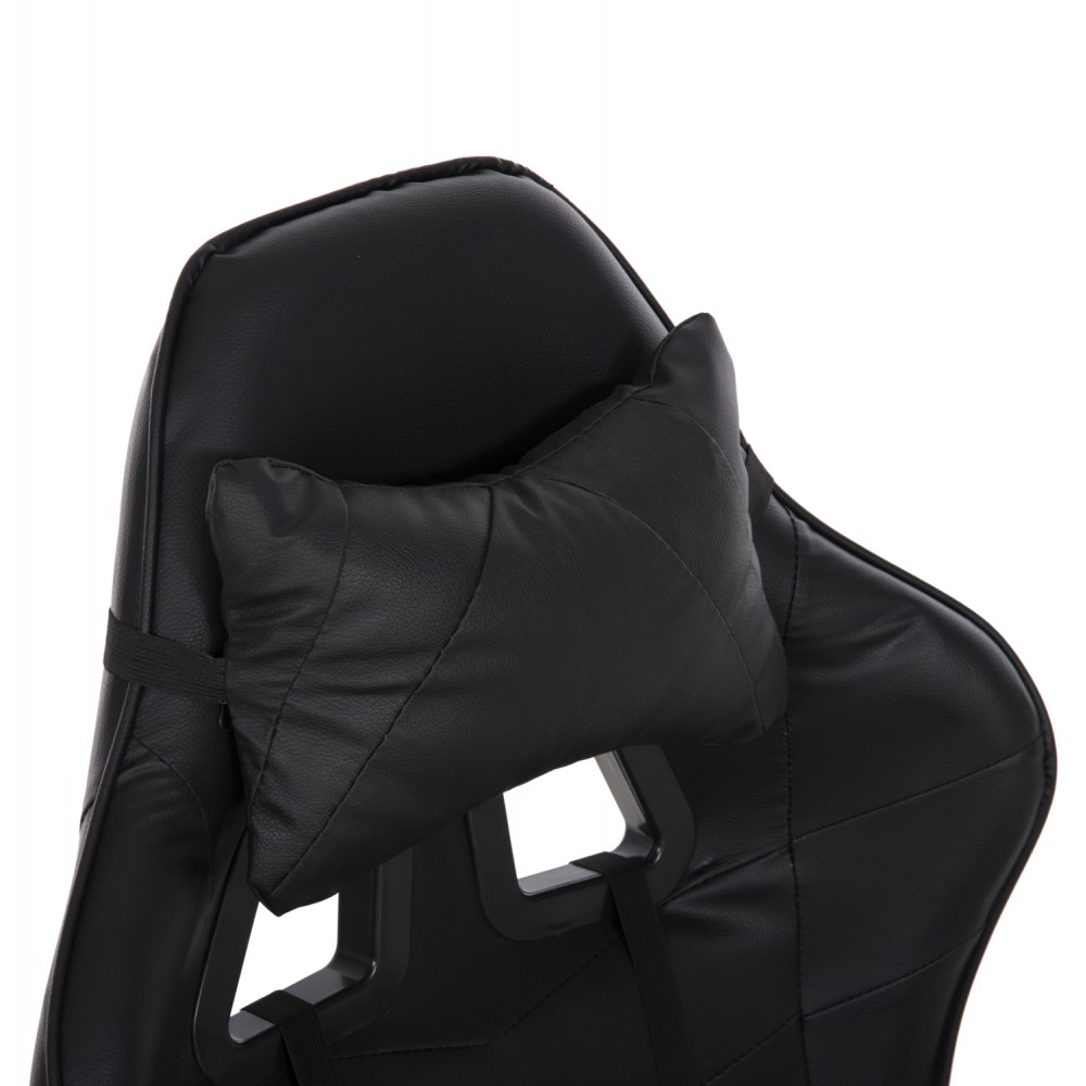 Πολυθρόνα ''GAMING-MANCER'' από πολυπροπυλένιο σε χρώμα μαύρο 59x69x125