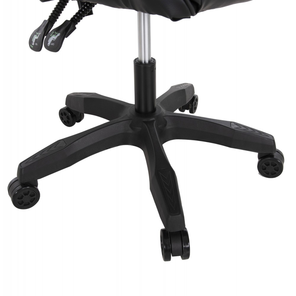 Πολυθρόνα ''GAMING-MANCER'' από πολυπροπυλένιο σε χρώμα μαύρο 59x69x125