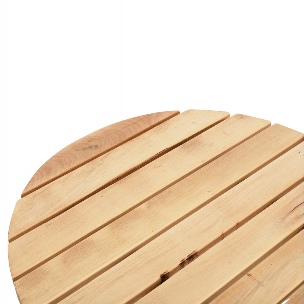 Τραπέζι σκηνοθέτη "ΛΗΜΝΟΣ" από ξύλο μασίφ σε χρώμα φυσικό Φ60x76