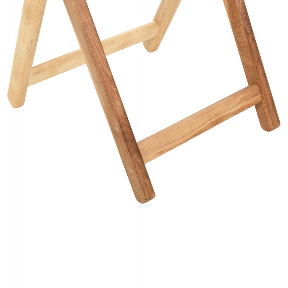 Τραπέζι σκηνοθέτη "ΛΗΜΝΟΣ" από ξύλο μασίφ σε χρώμα φυσικό Φ60x76