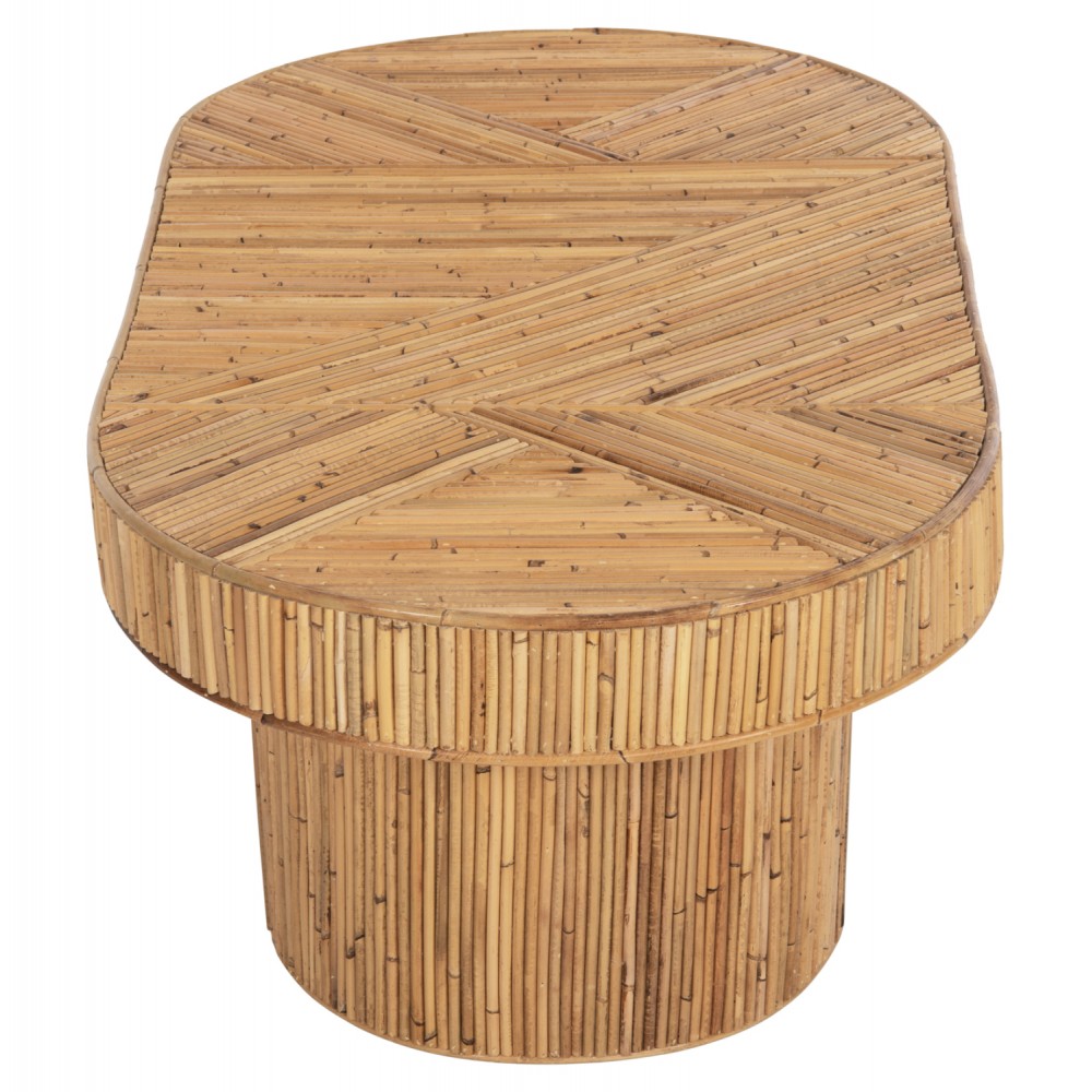 Τραπέζι σαλονιού "GATSBY" από ρατταν σε φυσικό χρώμα 110x59x39