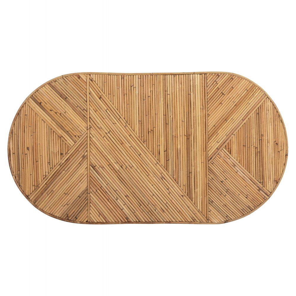 Τραπέζι σαλονιού "GATSBY" από ρατταν σε φυσικό χρώμα 110x59x39