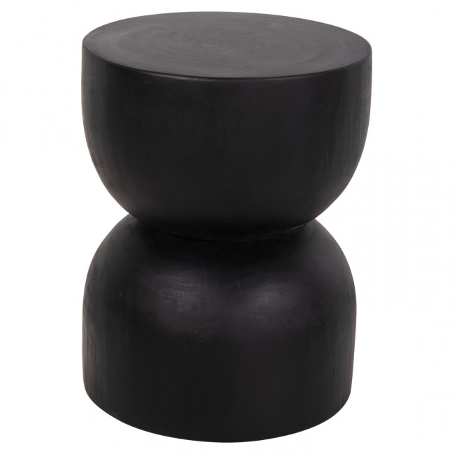 Σκαμπό "FEBRY" από ξύλο σε χρώμα μαύρο Φ35x45