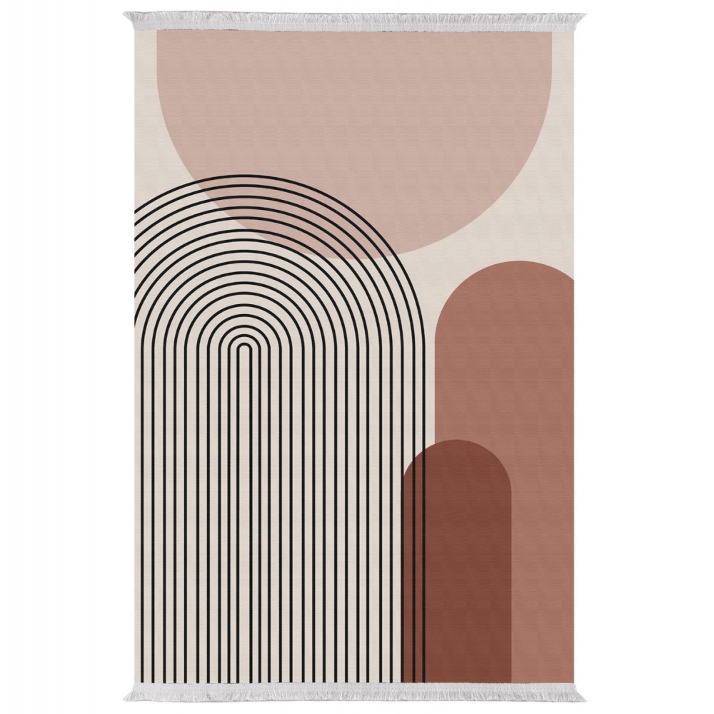 Χαλί "JOSIANE" με κρόσια από πολυεστέρα πολύχρωμο 160X230