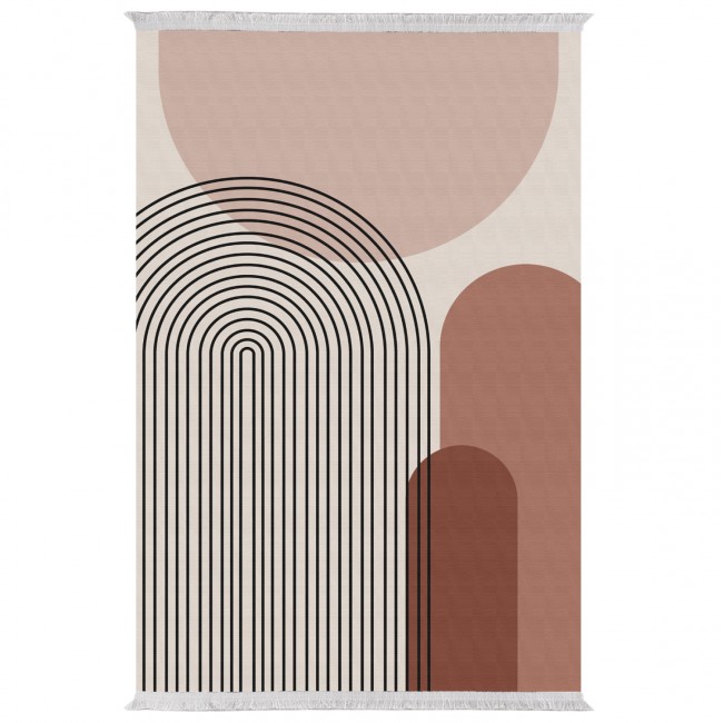 Χαλί "JOSIANE" με κρόσια από πολυεστέρα πολύχρωμο 160X230