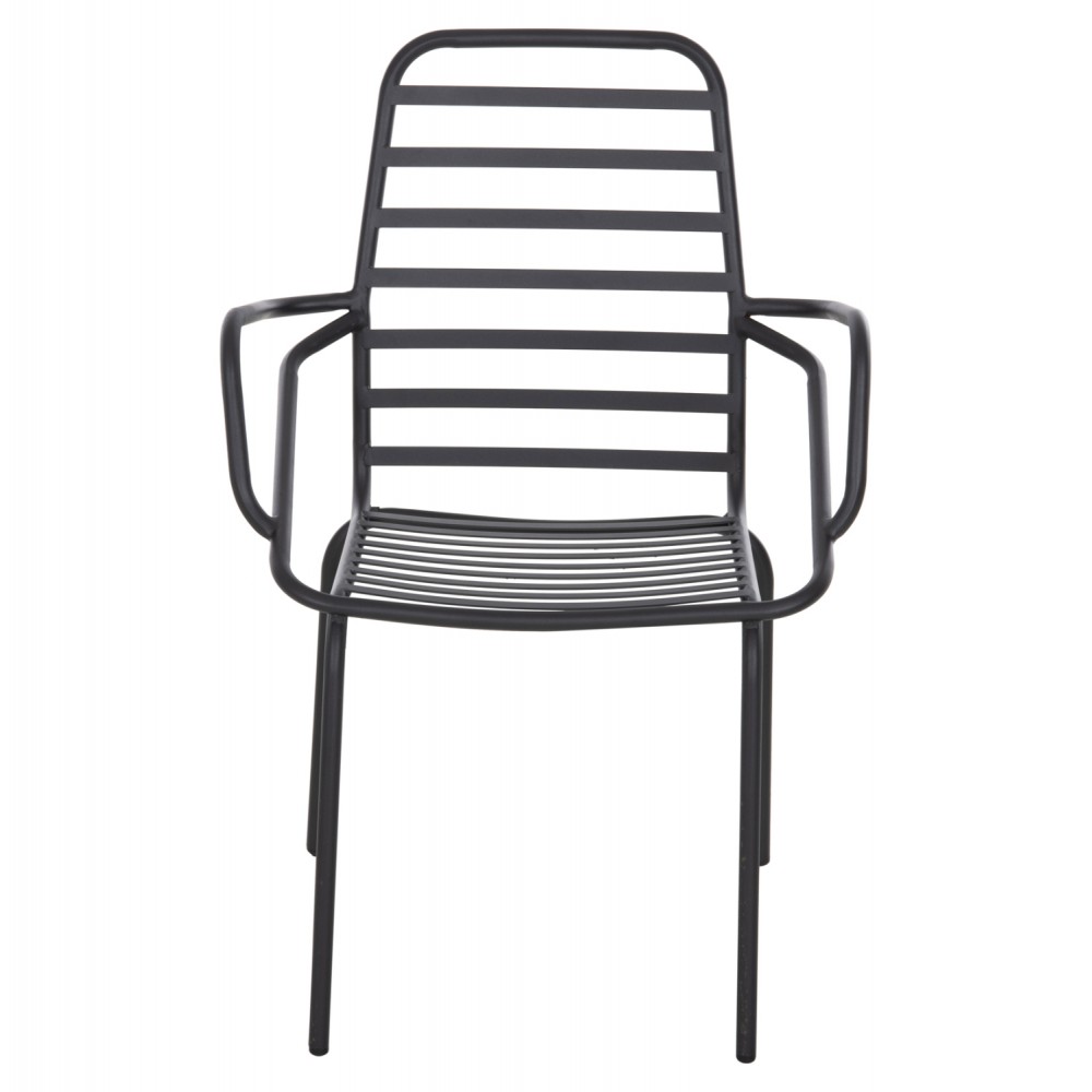 Πολυθρόνα "FREE" από μέταλλο σε χρώμα μαύρο 61x53x87