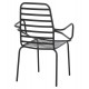 Πολυθρόνα "FREE" από μέταλλο σε χρώμα μαύρο 61x53x87