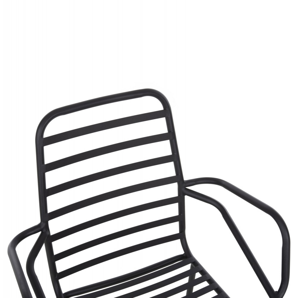 Πολυθρόνα "FREE" από μέταλλο σε χρώμα μαύρο 61x53x87