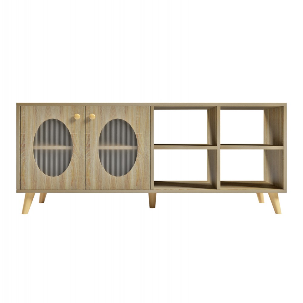 Έπιπλο τηλεόρασης "RILLION" σε χρώμα σονόμα 120x40x50