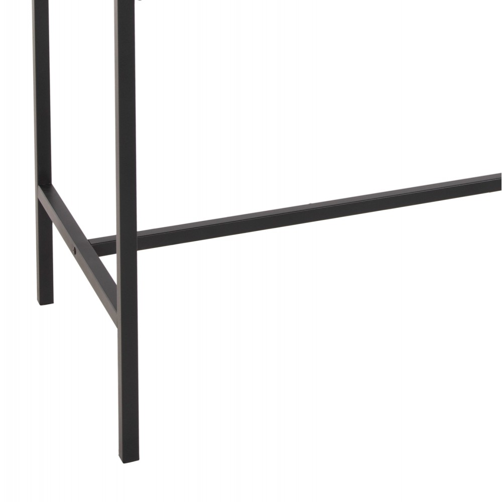 Σετ μπαρ "BOXY" μεταλλικό σε χρώμα σονόμα/μαύρο 100x60x86