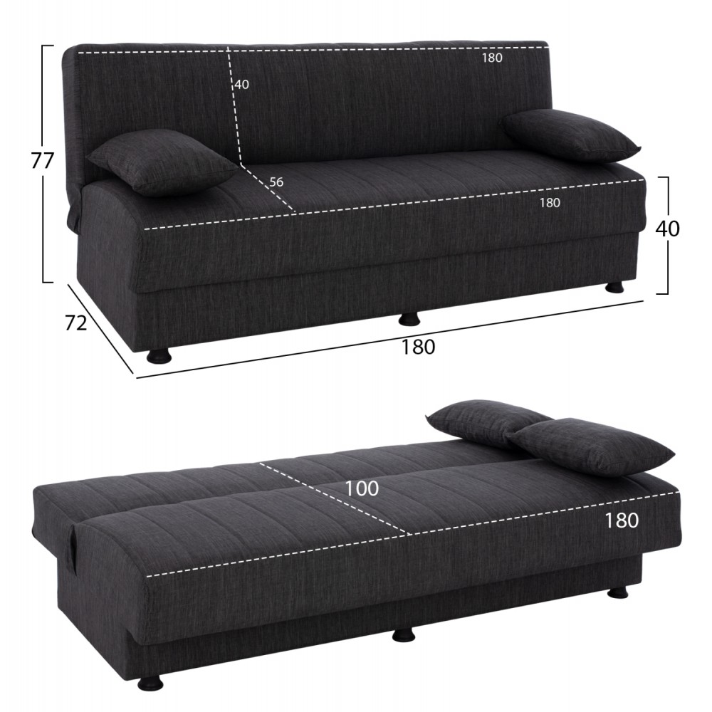 Σετ φοιτητικό πακέτο 6τμχ σε χρώμα σονόμα/λευκό/γκρι 193x82x81