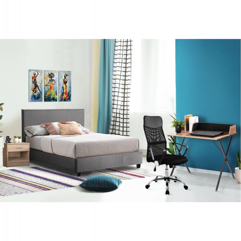 Σετ φοιτητικό πακέτο 5τμχ σε χρώμα σονόμα/μαύρο/γκρι 160x214x97