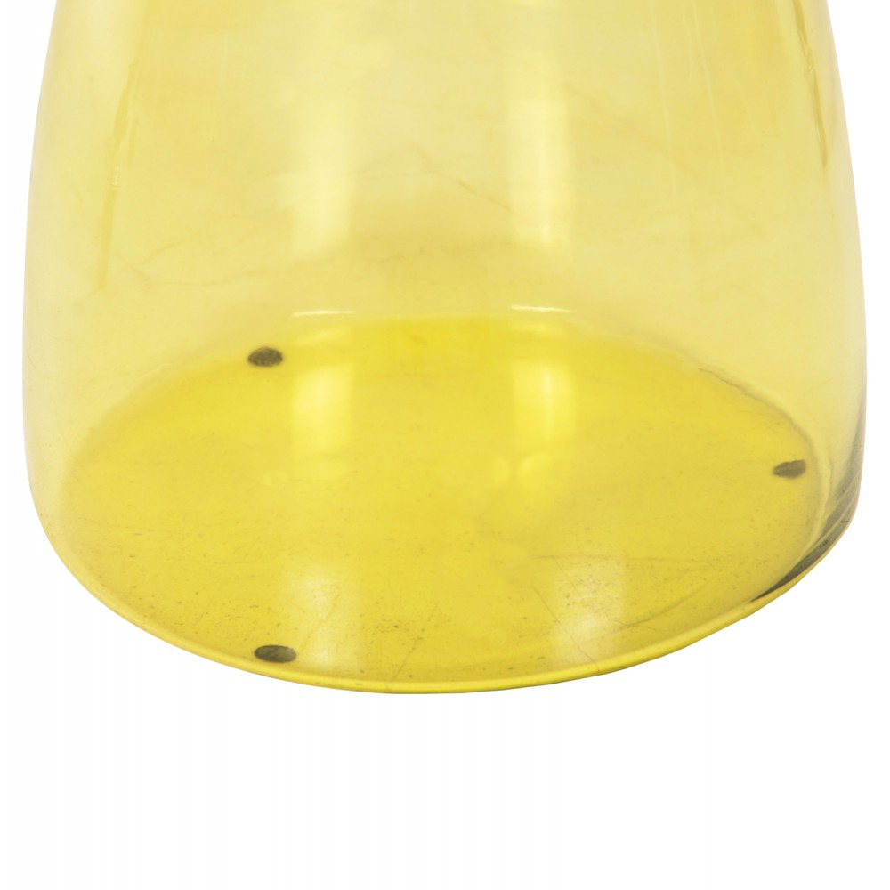 Τραπέζι βοηθητικό "RANE" από μέταλλο/γυαλί σε χρώμα χρυσό/ανοιχτό πράσινο Φ36x47