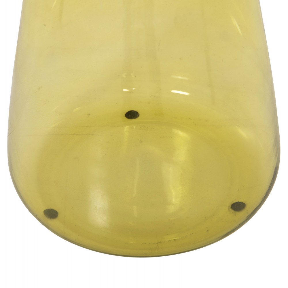 Τραπέζι βοηθητικό "VALERY" από μέταλλο/γυαλί σε χρώμα χρυσό/πράσινο Φ39,5x52